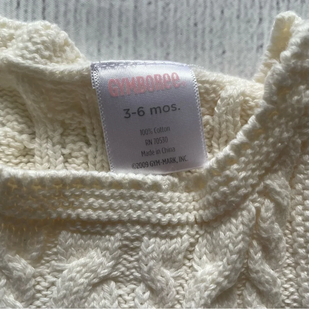 Gymboree Snow Birds Fair Isle Sweater Jumper Size 3-6 months
